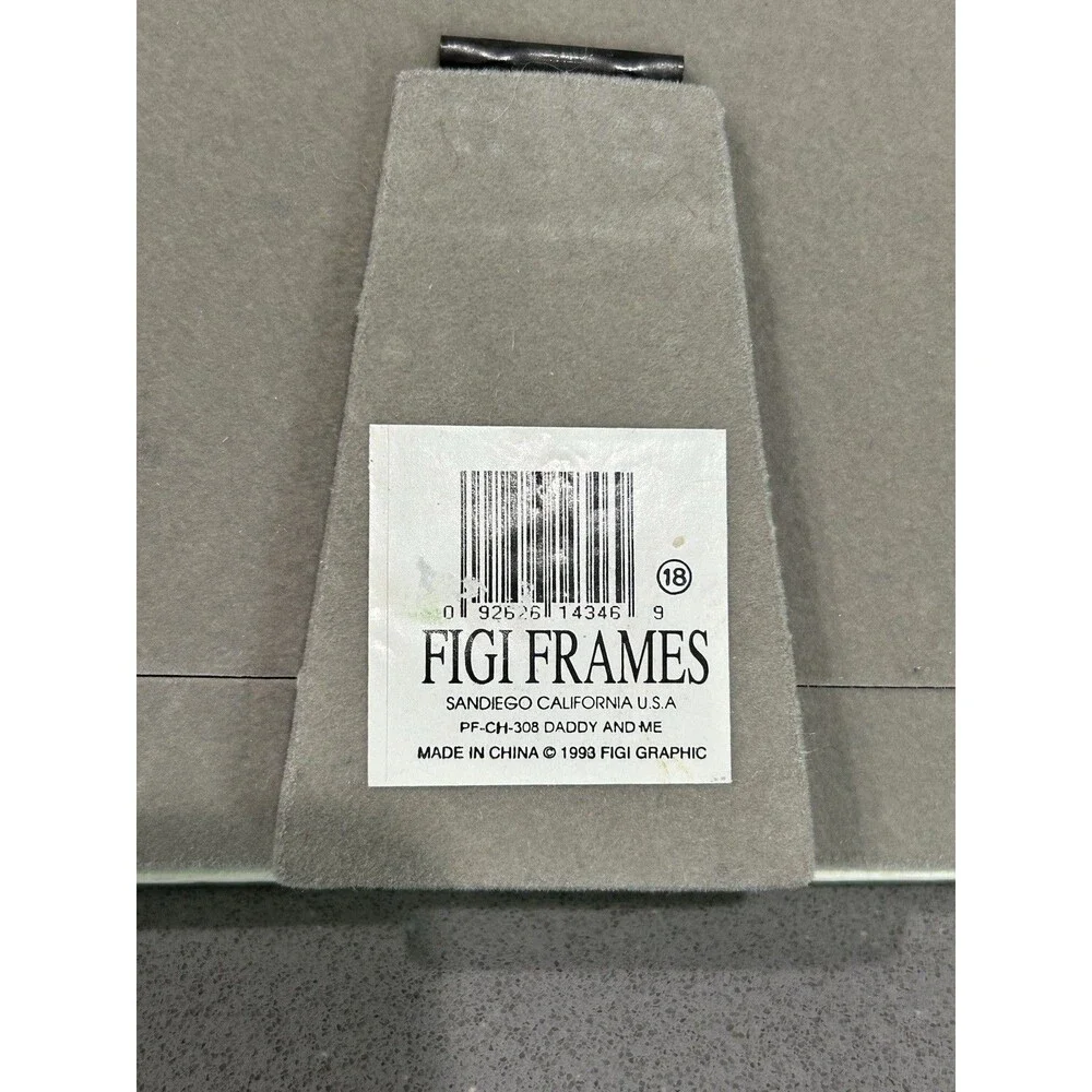 Vintage 1993 FIGI Frames Daddy and Me 3.5x5 Picture Frame Kids Dad New Old Stock